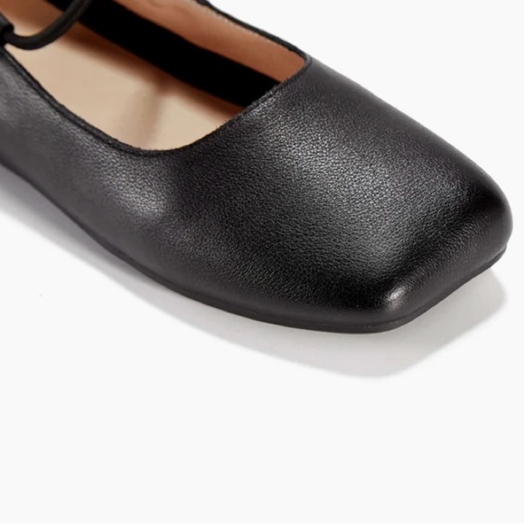 Empress Square Toe Flat Black Ballet Shoe Size EU 42 US 11 - Picture 4 of 15